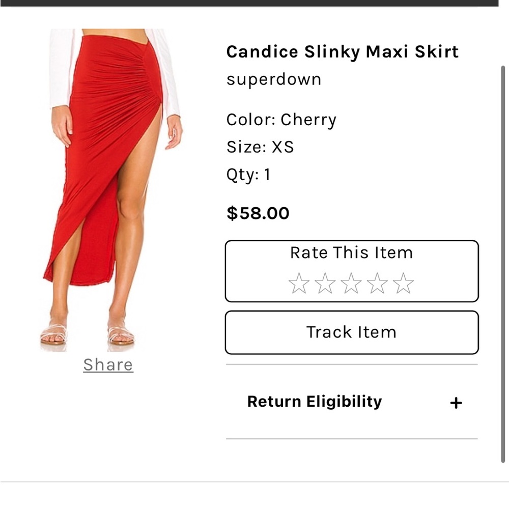Super down can dance slinky maxi skirt